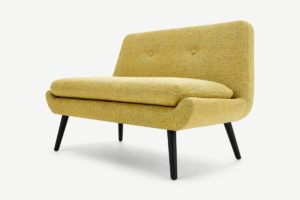 Jonny 2-Sitzer Sofa, Webstoff in Vintage-Gelb - MADE.com