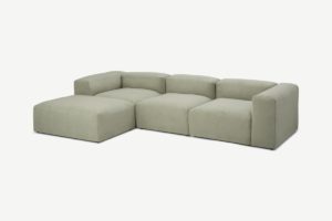 Livienne Ecksofa, Olivgruen - MADE.com